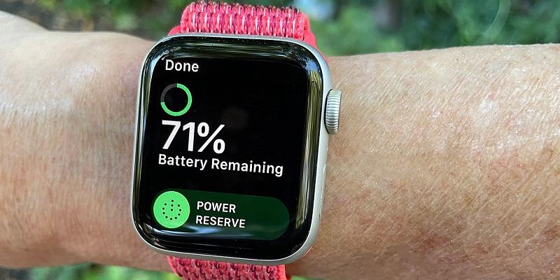 معرفة حالة البطارية في ساعات ابل الذكية