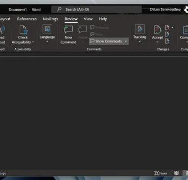 تفعيل الوضع الليلي في Word