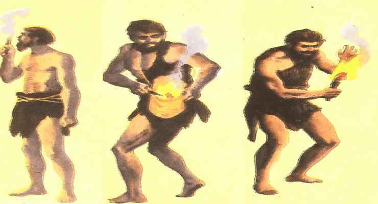 إنسان ما قبل التاريخ وإشعال النار