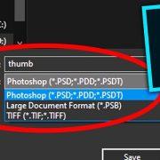 كيفية حفظ ملف فوتوشوب بصيغ مختلفة