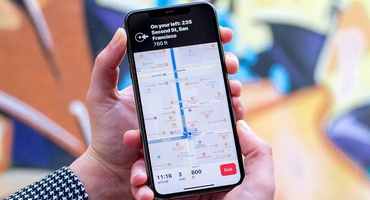 كيفية تغيير الصوت في خرائط ابل Apple Maps