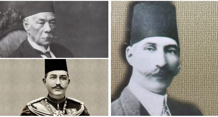 فتحي زغلول وسعد زغلول وعباس حلمي الثاني