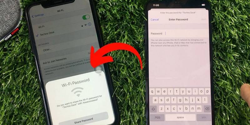 كيفية مشاركة باسورد الواي فاي في الايفون