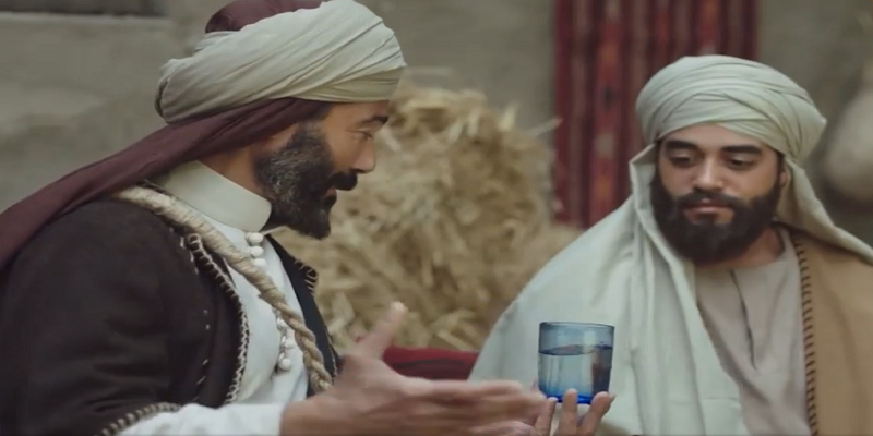 مشهد الكوب في مسلسل رسالة الإمام