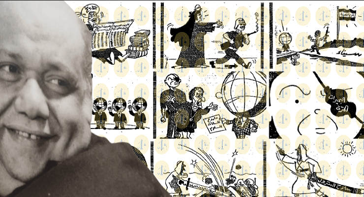 كاريكاتير صلاح جاهين حرب أكتوبر