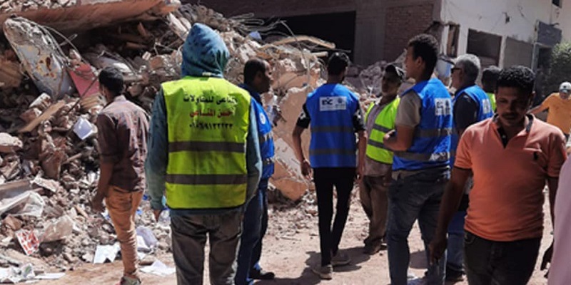 التحالف الوطني يعلن عن مساعدات لأهالى عقار حدائق القبة المنهار التحالف الوطني