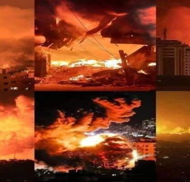 الهجوم الأعنف بغزة