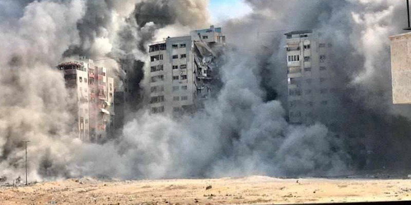 قصف غزة