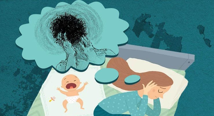 اكتئاب بعد الولادة