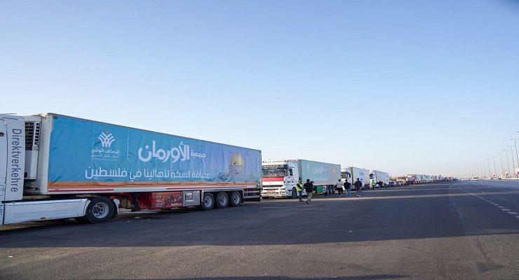 المرحلة الثانية من قوافل مساعدات غزة