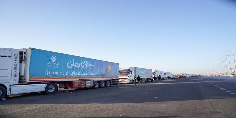 المرحلة الثانية من قوافل مساعدات غزة