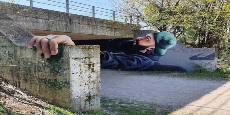 فنان الجرافيتي يخلق أوهامًا بصرية مثيرة للاهتمام .. شاهد الصور فنان جرافيتي