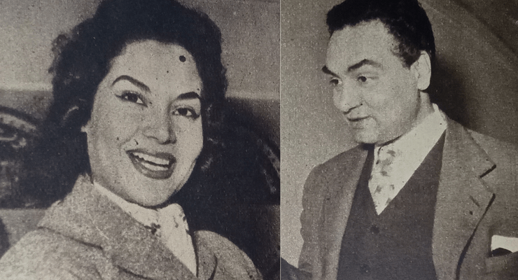 محمد فوزي ومديحة يسري